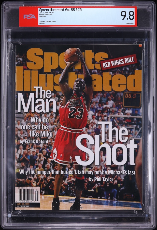Michael Jordan Sports Illustrated Newsstand Vol. 88 #25 (Time Inc. 1998) PSA 9.8 - Photo 1
