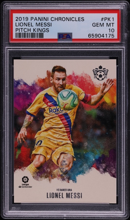2019 Panini Chronicles Pitch Kings Lionel Messi #PK-1 PSA 10 GEM MINT