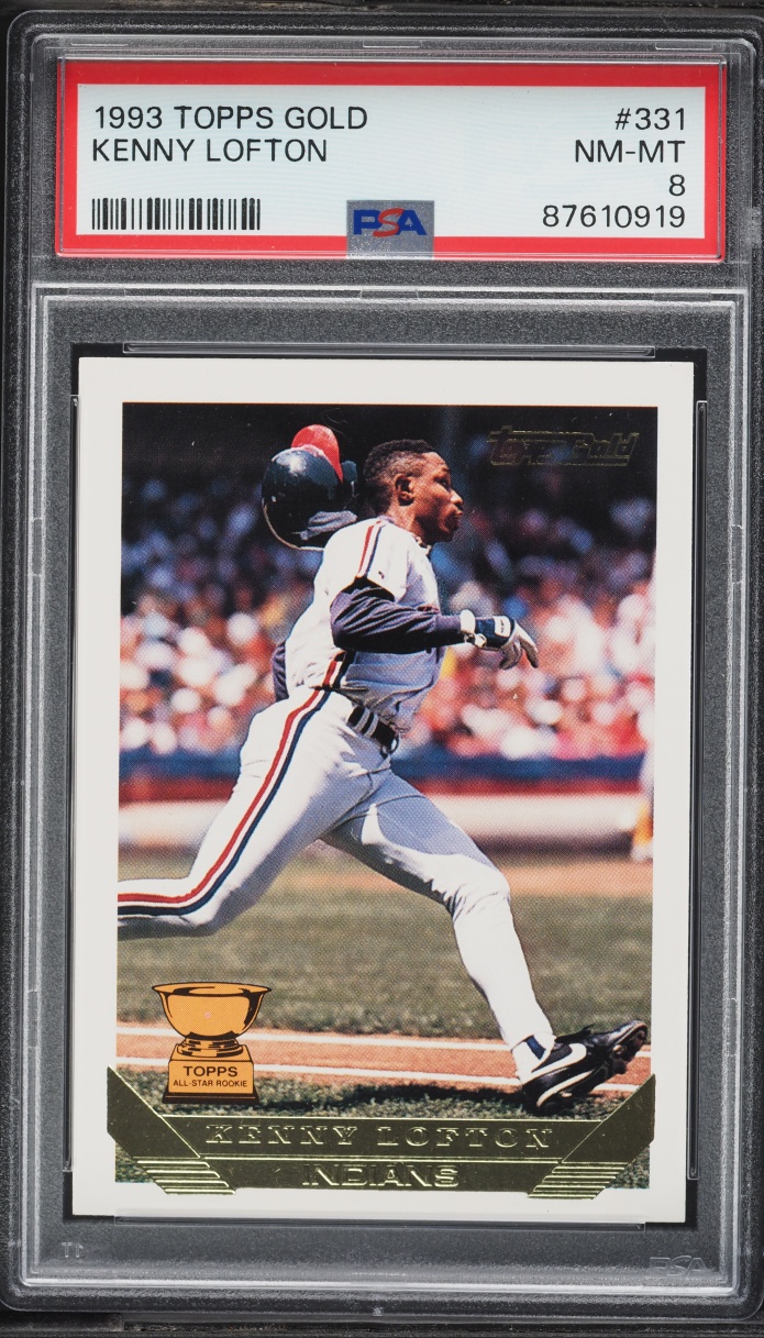1993 Topps Gold Kenny Lofton #331 PSA 8 NM-MT