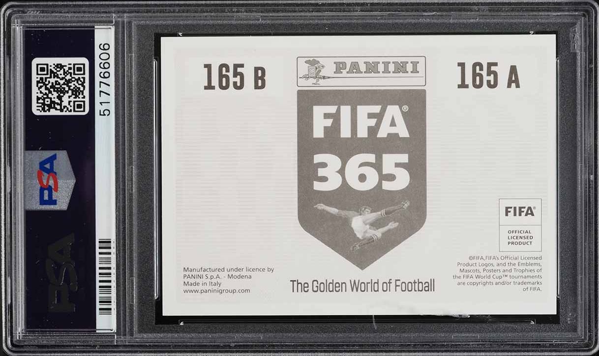 2019 Panini FIFA 365 Gray Back Kingsley Coman & Alphonso Davies #165 PSA 9 MINT