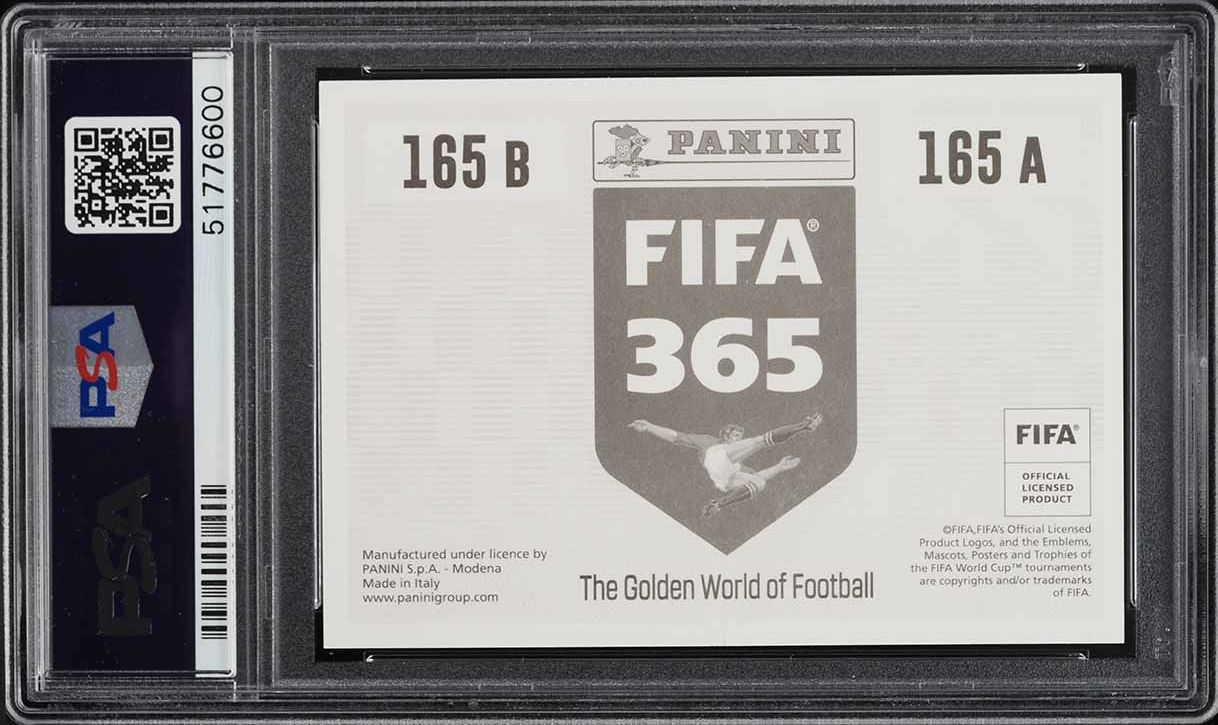 2019 Panini FIFA 365 Gray Back Kingsley Coman & Alphonso Davies #165 PSA 9 MINT