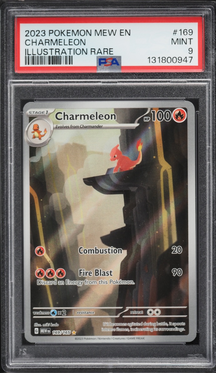 2023 Pokemon Scarlet & Violet 151 IR Charmeleon #169 PSA 9 MINT