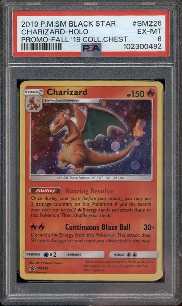 2019 Pokemon SM Black Star Promos #SM226 Charizard PSA 6