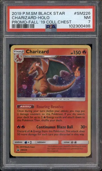 2019 Pokemon SM Black Star Promos #SM226 Charizard PSA 7