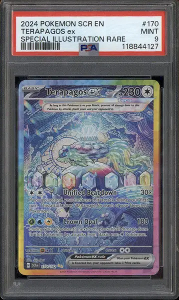 2024 Pokemon SV Stellar Crown - SCR EN #170/142 Terapagos ex PSA 9