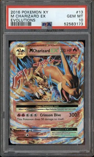 2016 Pokemon XY Evolutions #13/108 Mega Charizard Holo PSA 10