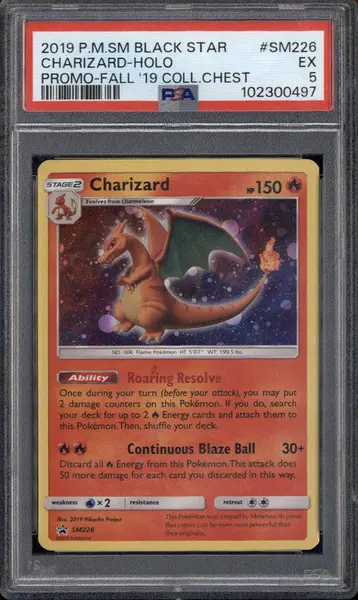 2019 Pokemon SM Black Star Promos #SM226 Charizard PSA 5