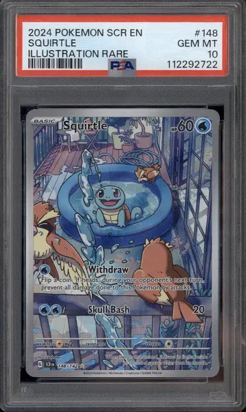 2024 Pokemon SV Stellar Crown - SCR EN #148 Squirtle PSA 10