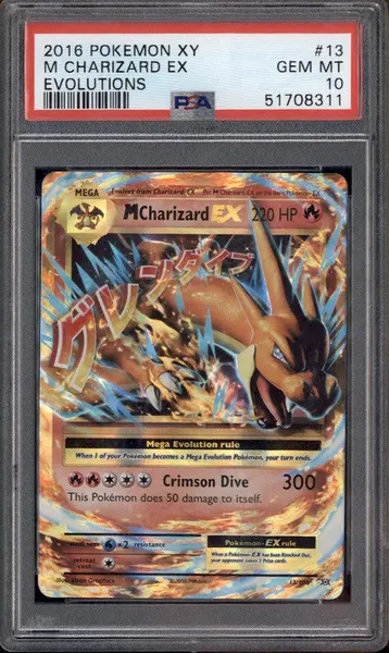 2016 Pokemon XY Evolutions #13/108 Mega Charizard Holo PSA 10