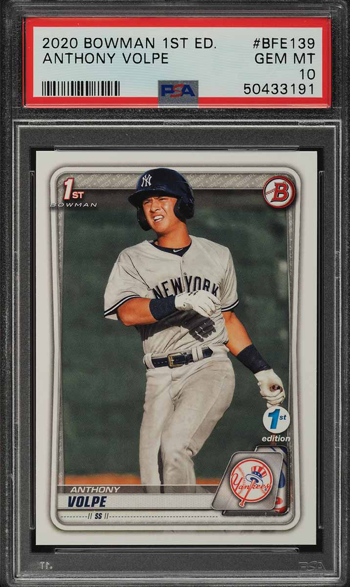 2020 Bowman 1st Edition Anthony Volpe PROSPECT #BFE139 PSA 10 GEM MINT