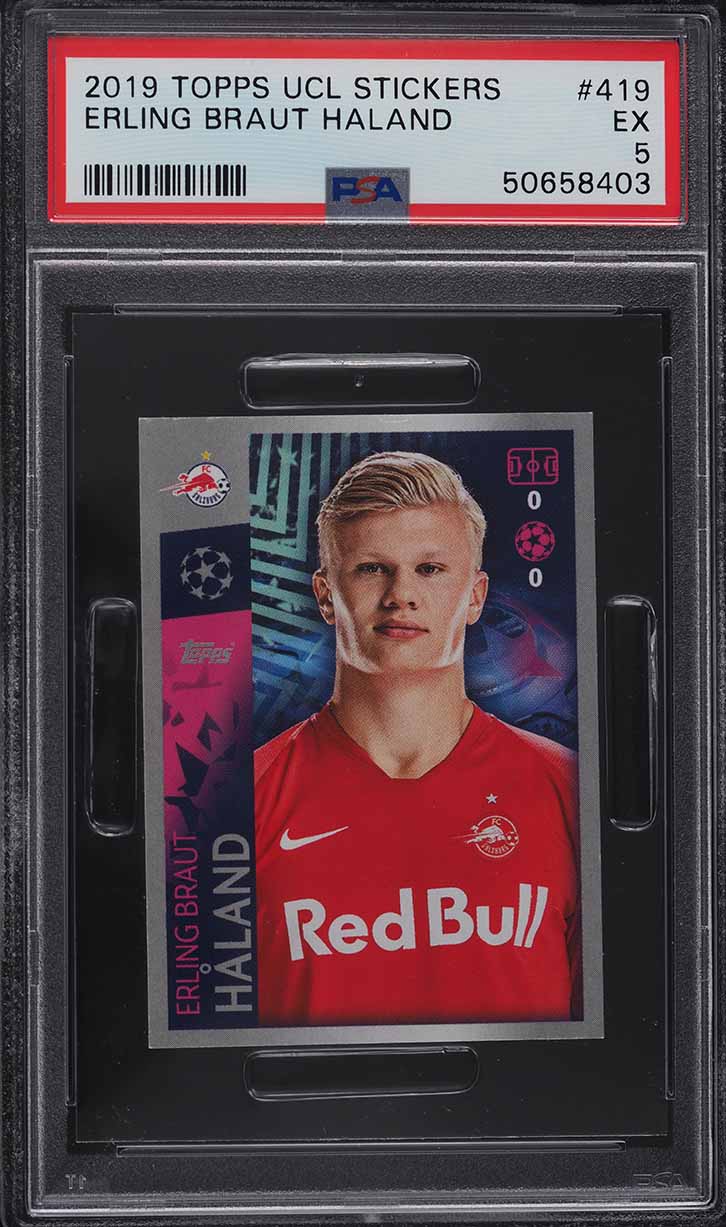 2019 Topps Chrome UEFA Champions League Erling Haaland ROOKIE #74