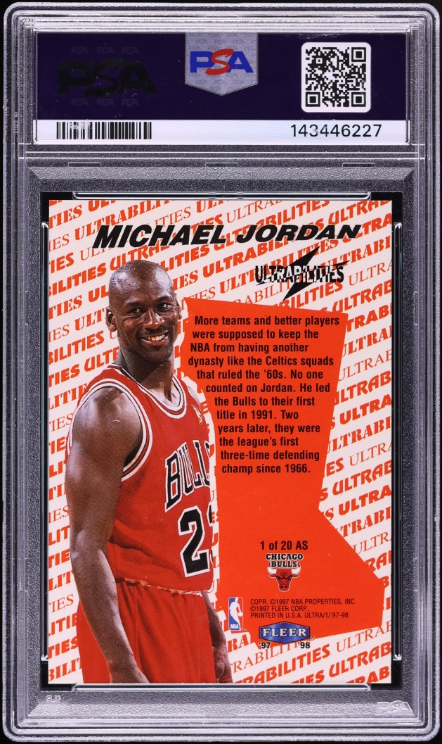 1997 Ultra Ultrabilities All-Star Michael Jordan #1 PSA 6 EXMT