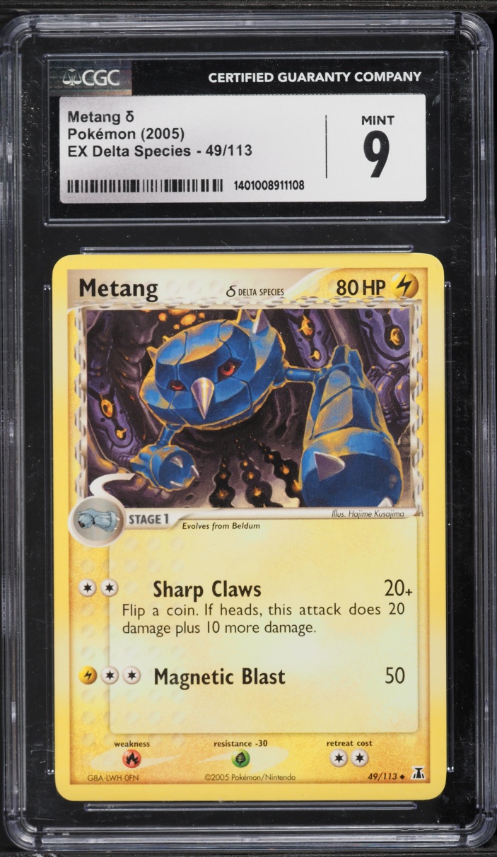 2005 Pokemon EX Delta Species Metang #49 CGC 9 MINT