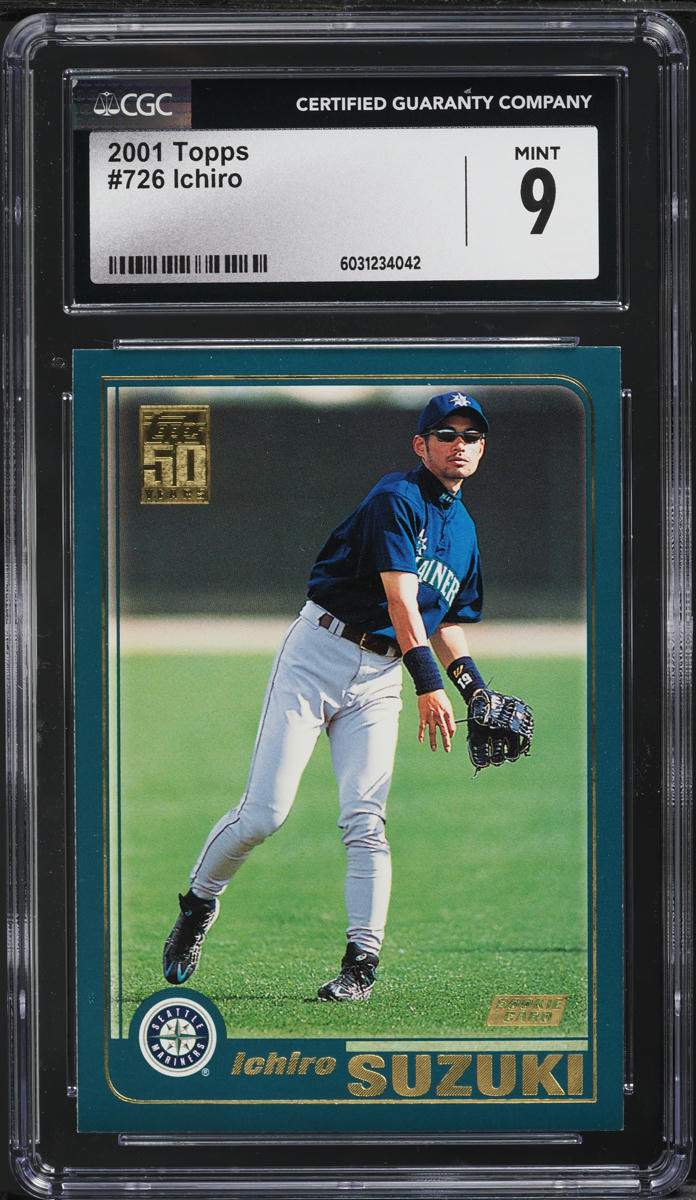 2001 Topps Ichiro ROOKIE #726 CGC 9 MINT