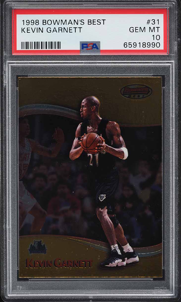 1998 Flair Showcase Takeit2.Net Kevin Garnett /1000 #7 PSA 10 GEM