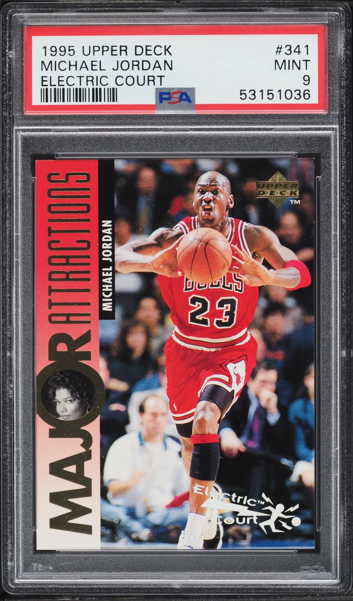 1995 Upper Deck Electric Court Michael Jordan #341 PSA 9 MINT