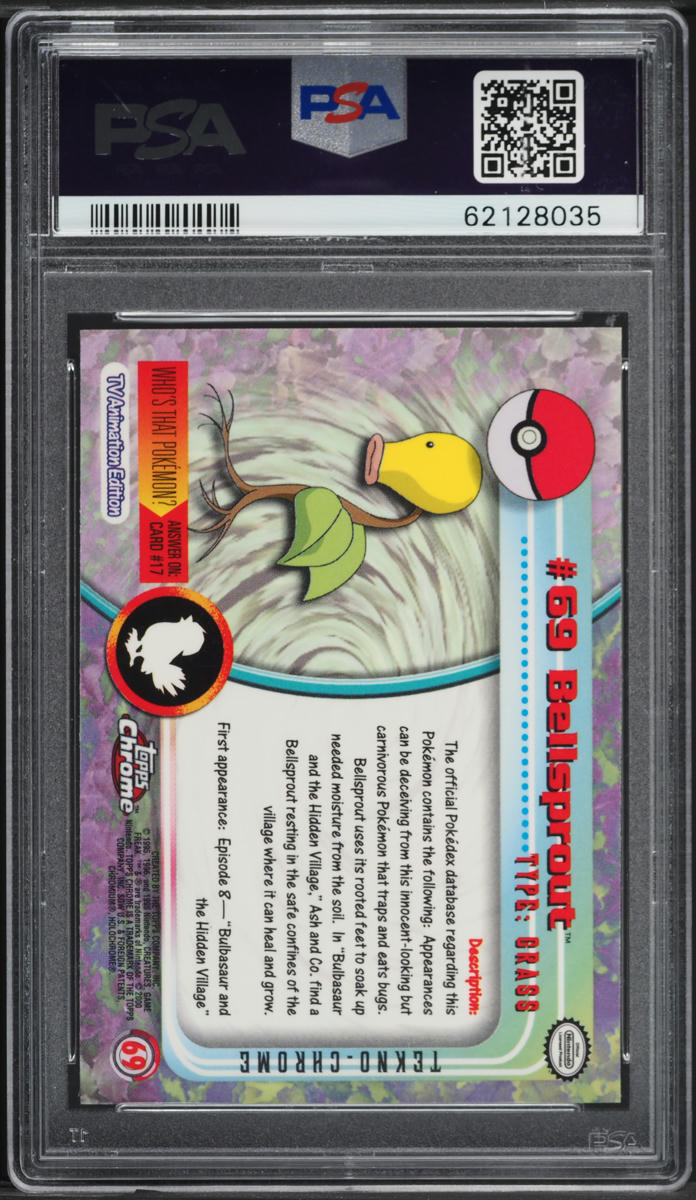 2000 Topps Chrome Pokemon Series 1 Tekno Bellsprout #69 PSA 10 GEM MINT