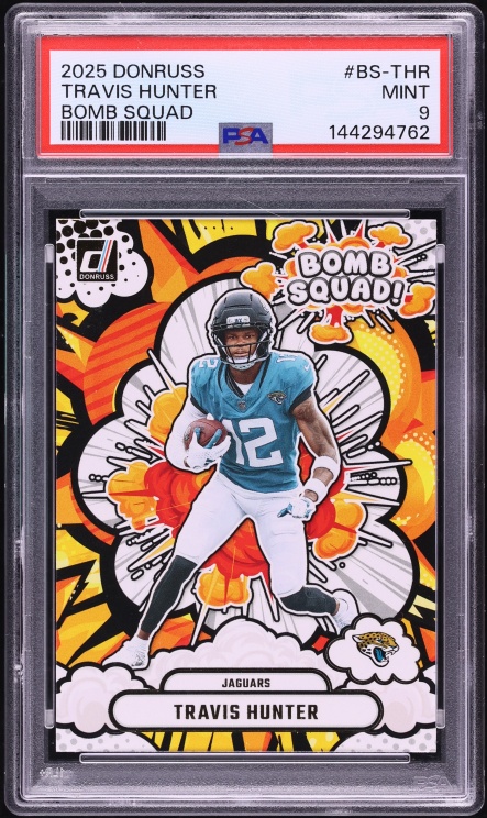 2025 Donruss Bomb Squad Travis Hunter ROOKIE #BS-THR PSA 9 MINT