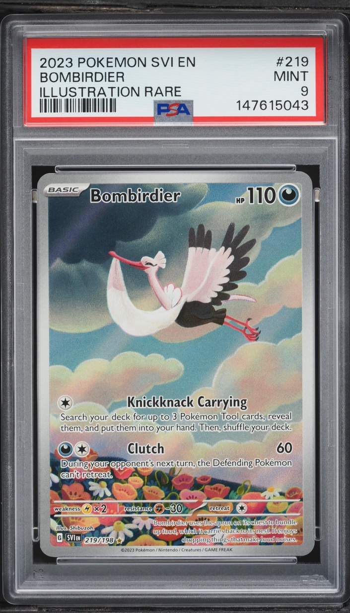 2023 Pokemon Scarlet & Violet IR Bombirdier #219 PSA 9 MINT