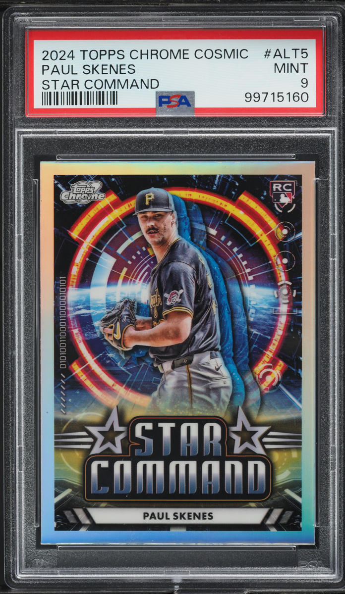 2024 Topps Chrome Cosmic Star Command Paul Skenes ROOKIE ALT5 PSA 9 MINT on Fanatics Collect