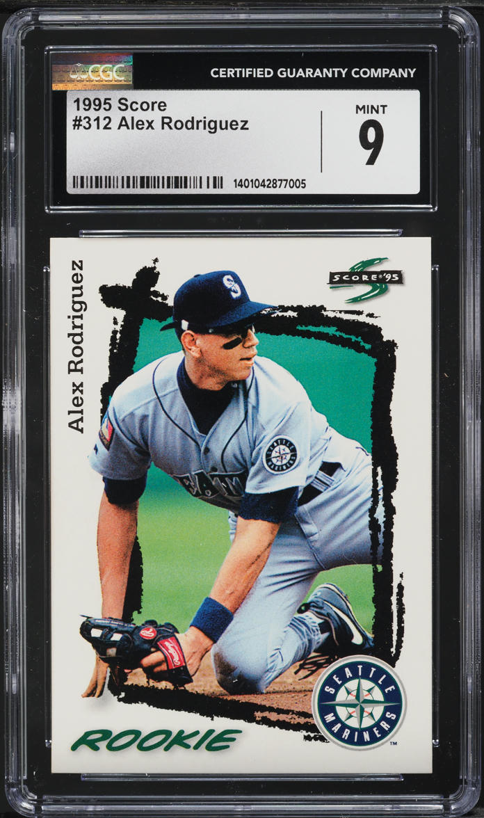 1995 Score Alex Rodriguez ROOKIE #312 CGC 9 MINT