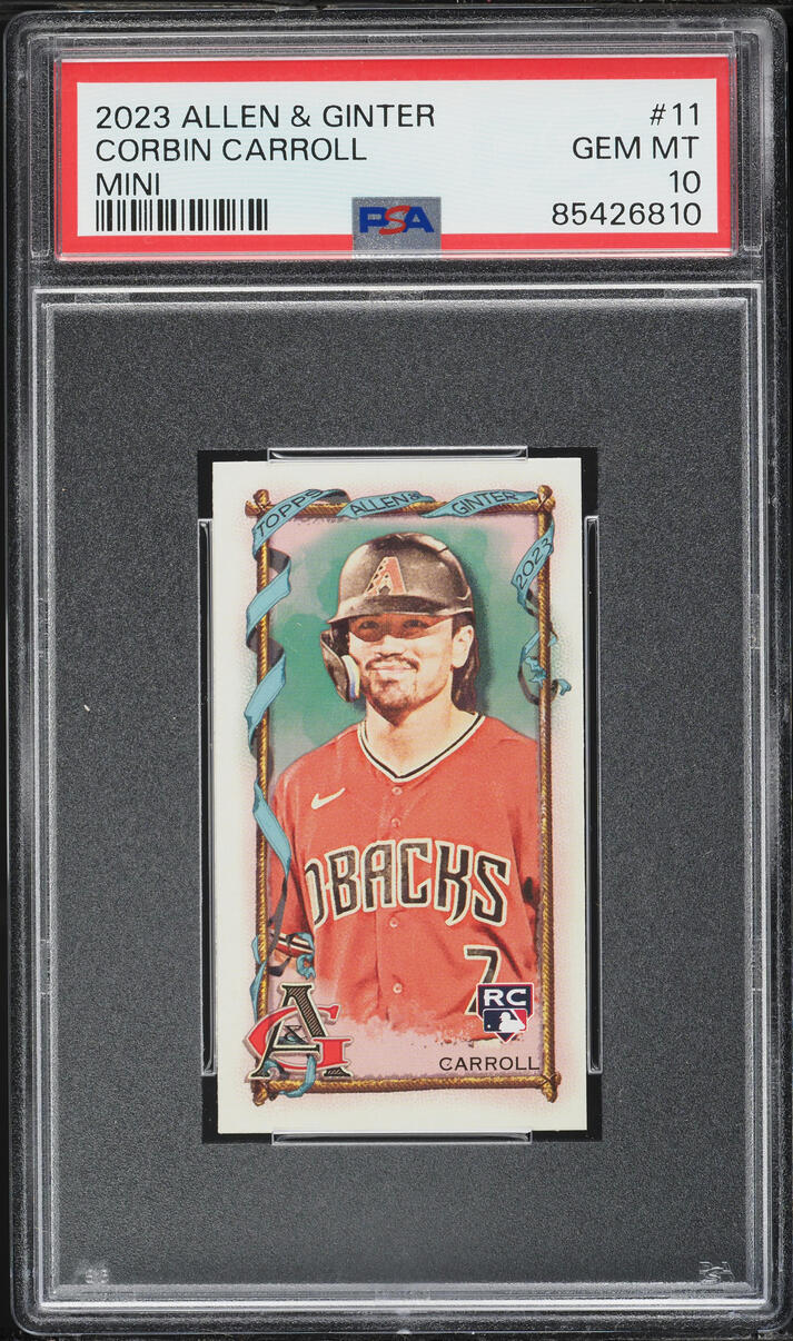 2023 Topps Allen & Ginter Mini Corbin Carroll ROOKIE #11 PSA 10 GEM MINT