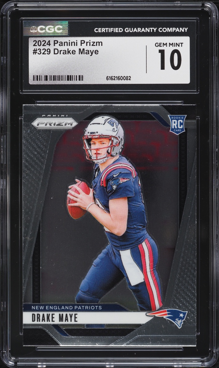 2024 Panini Prizm Drake Maye ROOKIE #329 CGC 10 GEM MINT