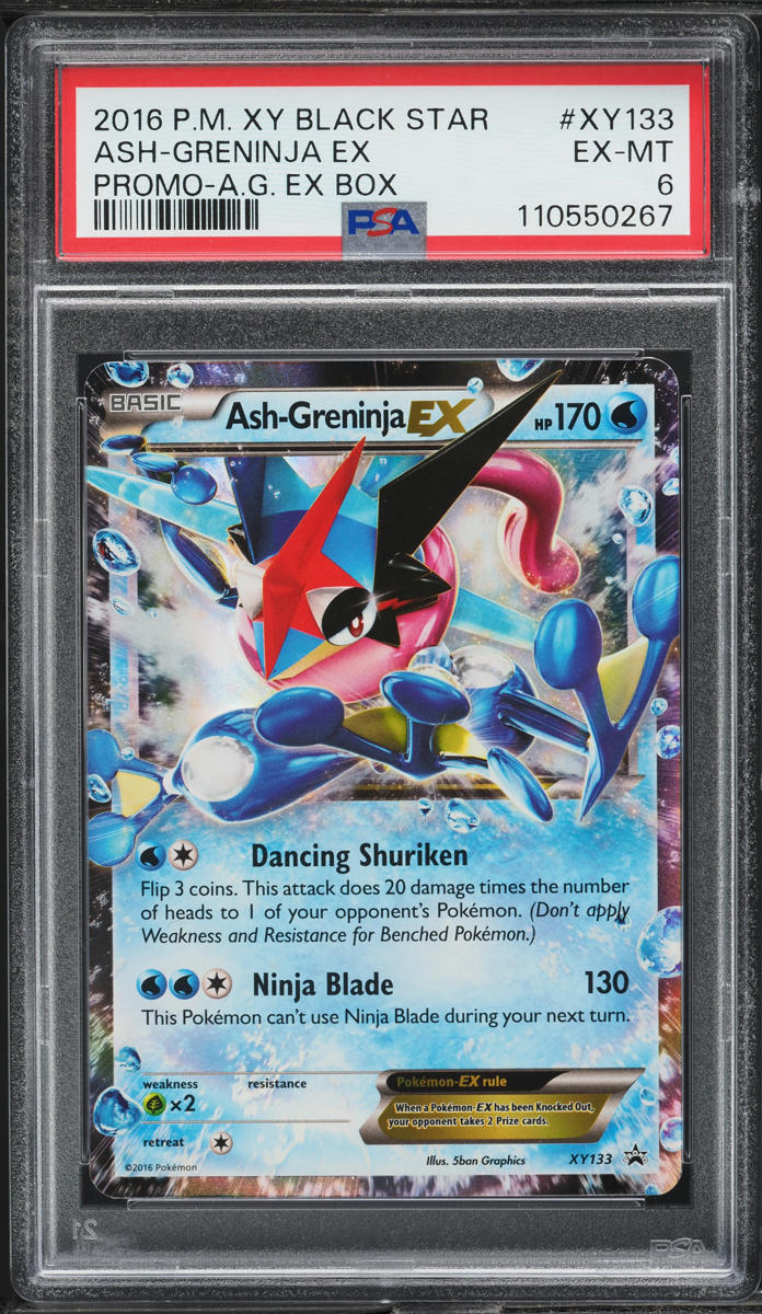 2016 Pokemon XY Black Star Promo Ash-Greninja EX #XY133 PSA 6 EXMT