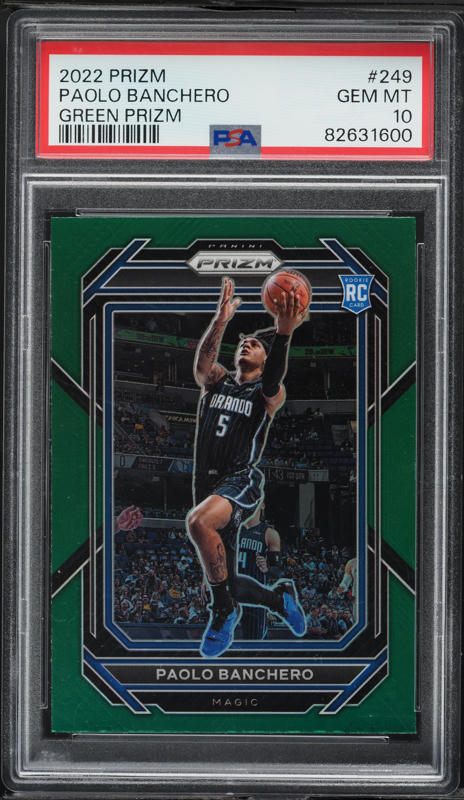 2022 Panini Prizm Monopoly Blue Money Shimmer Paolo Banchero RC