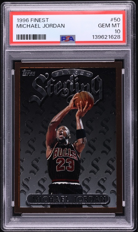 1996 Finest Basketball Michael Jordan #50 PSA 10 GEM MINT - Photo 1