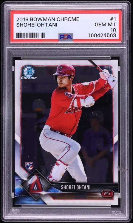 2018 Bowman Chrome Batting Shohei Ohtani ROOKIE #1 PSA 10 GEM MINT