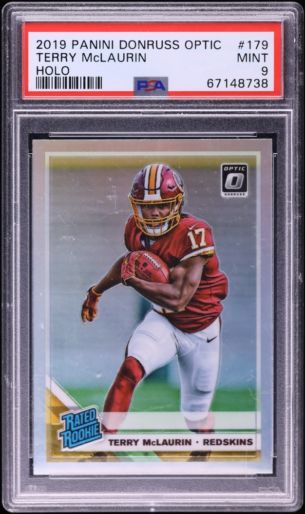 2019 Donruss Optic Holo Terry McLaurin ROOKIE #179 PSA 9 MINT