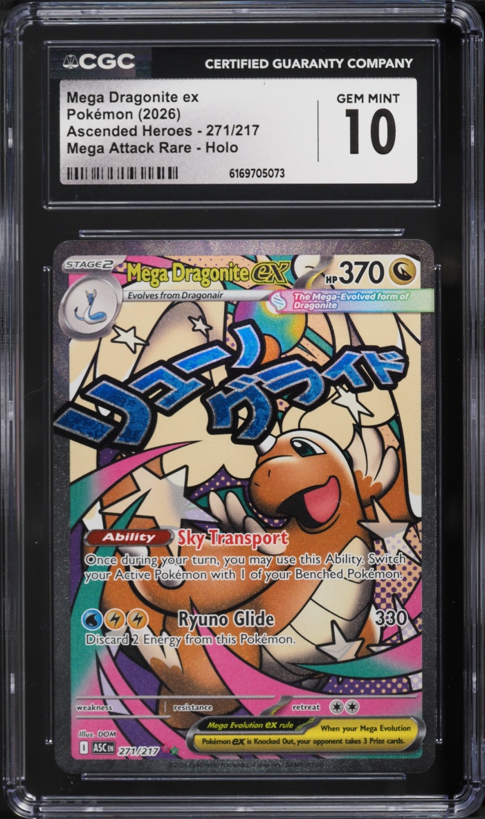 2026 Pokemon Mega Evolution Ascended Heroes MA Mega Dragonite ex #271 CGC 10 GEM MINT