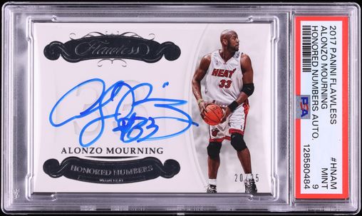 2023 Panini Flawless All-NBA Ink Alonzo Mourning AUTO /25 #ALL-AZM