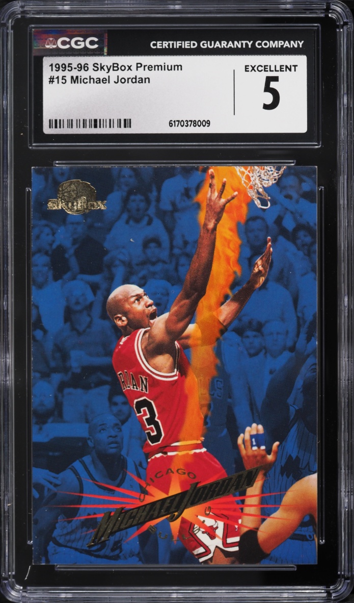 1995 Skybox Premium Michael Jordan #15 CGC 5 EX