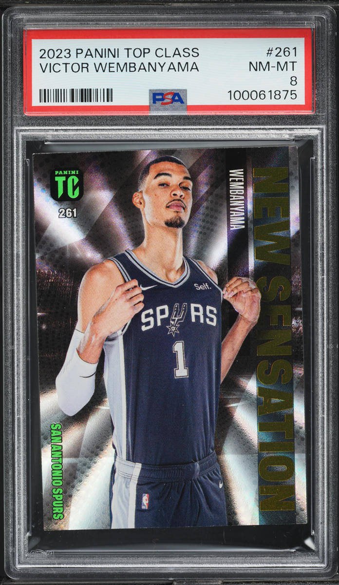 2023 Panini Top Class Victor Wembanyama ROOKIE #261 PSA 8 NM-MT