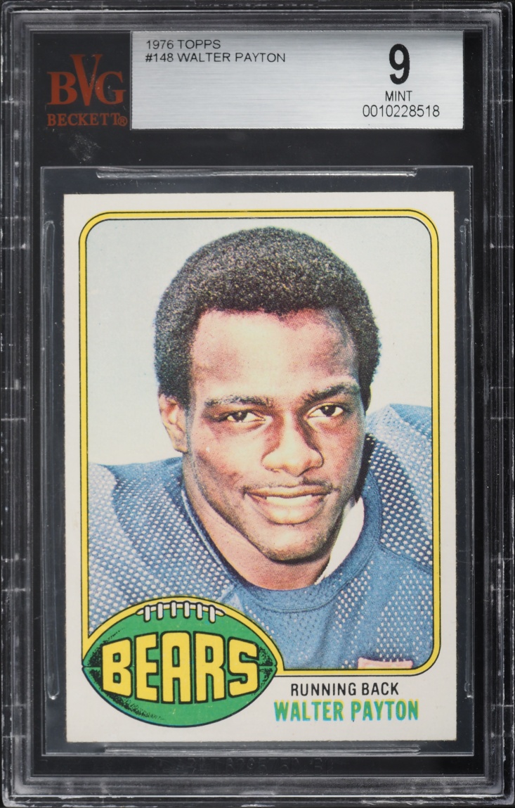 1976 Topps Walter Payton ROOKIE #148 BVG 9 MINT