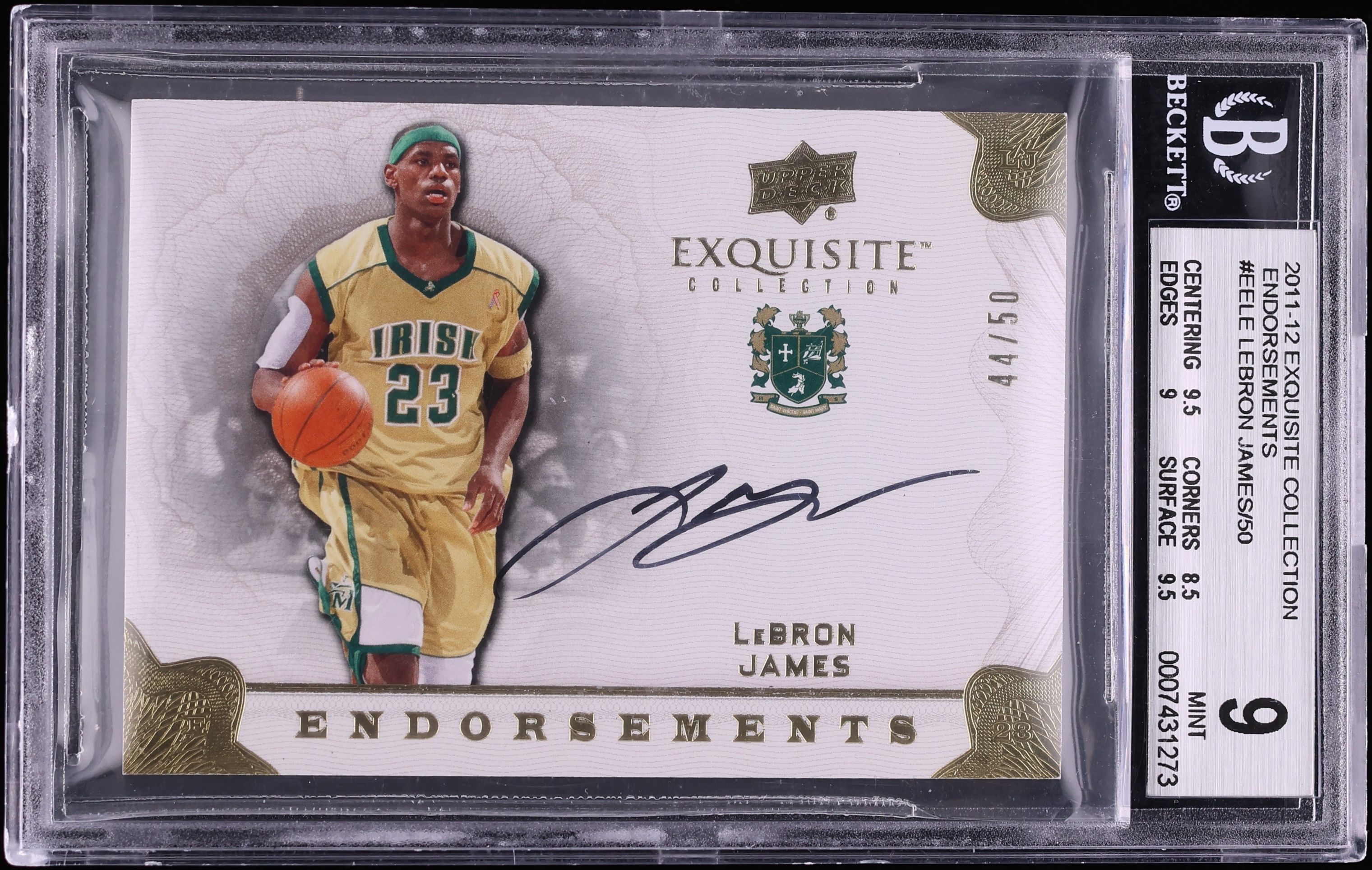 2011 Exquisite Collection Endorsements LeBron James AUTO /50