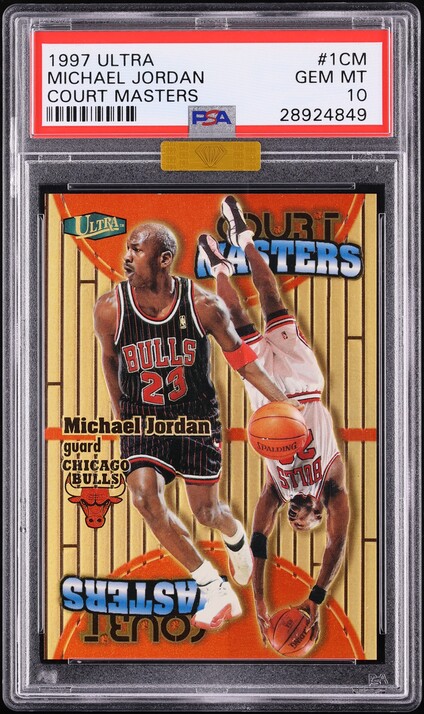 1997 Ultra Court Masters Michael Jordan #1CM MBA PSA 10 GEM MINT