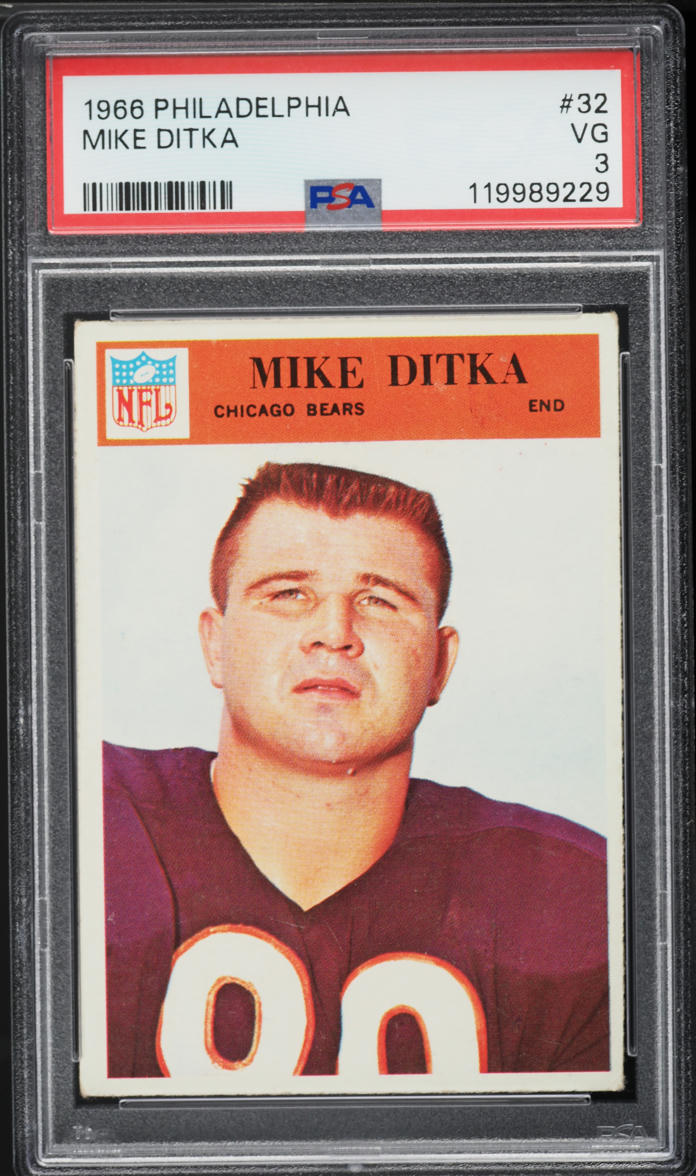 1966 Philadelphia Mike Ditka #32 PSA 3 VG