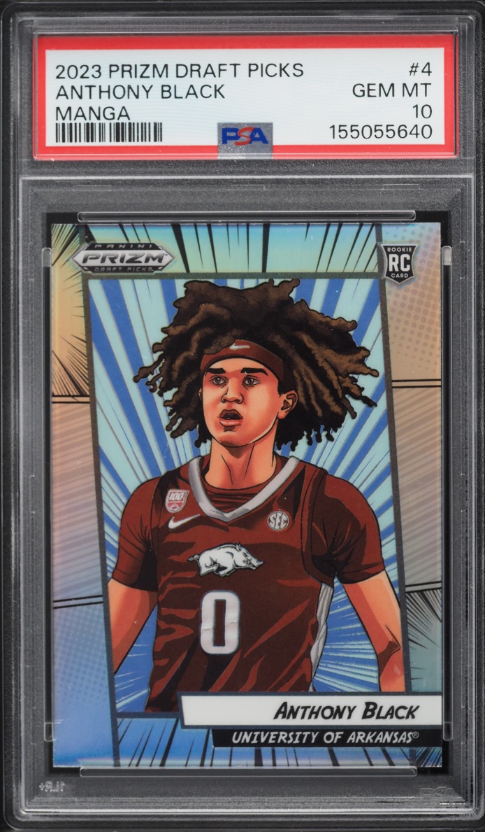 2023 Panini Prizm Draft Picks Manga Anthony Black ROOKIE #4 PSA 10 GEM MINT