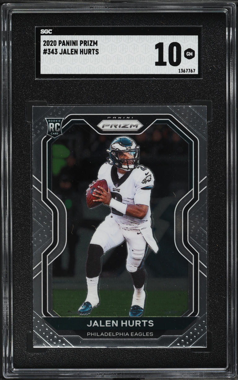 2020 Panini Prizm Jalen Hurts ROOKIE #343 SGC 10 GEM MINT