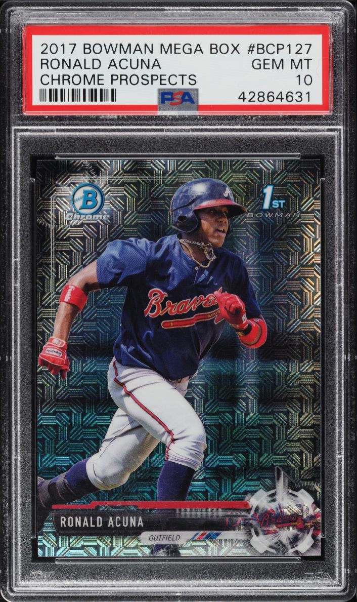 2017 Bowman Chrome Prospects Ronald Acuna Jr. PROSPECT #BCP127 PSA 10 GEM MINT