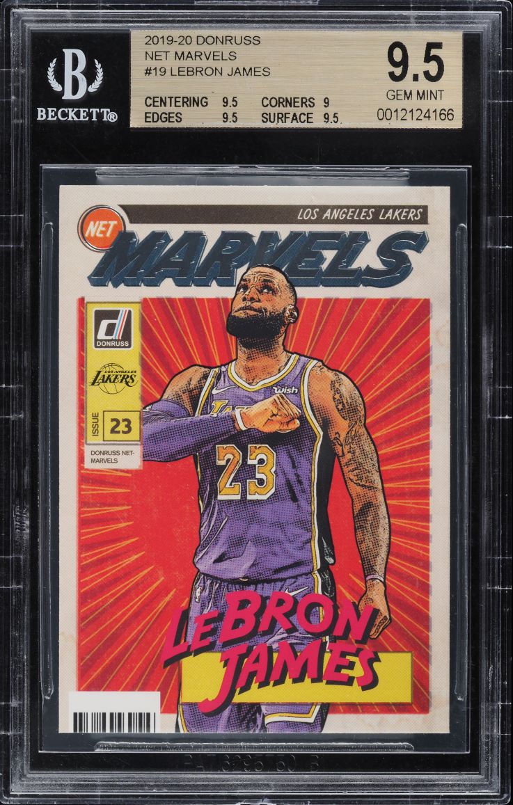 2019 Donruss Net Marvels LeBron James #19 BGS 9.5 GEM MINT