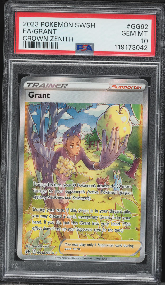 2023 Pokemon Sword & Shield Crown Zenith Alt Art Grant #GG62 PSA 10 GEM MINT