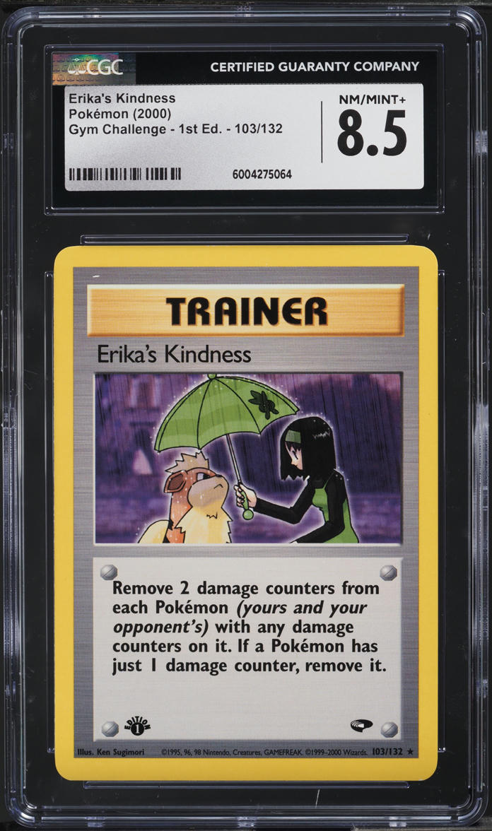2000 Pokemon Gym Challenge 1st Edition Erika's Kindness #103 CGC 8.5 NM-MT+