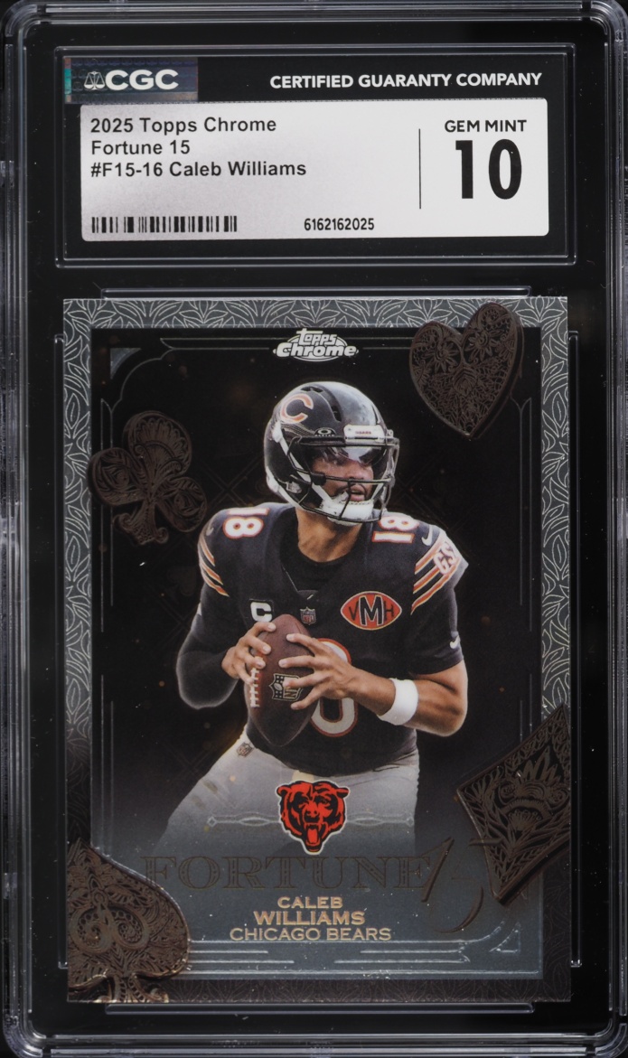 2025 Topps Chrome Fortune 15 Caleb Williams #F15-16 CGC 10 GEM MINT