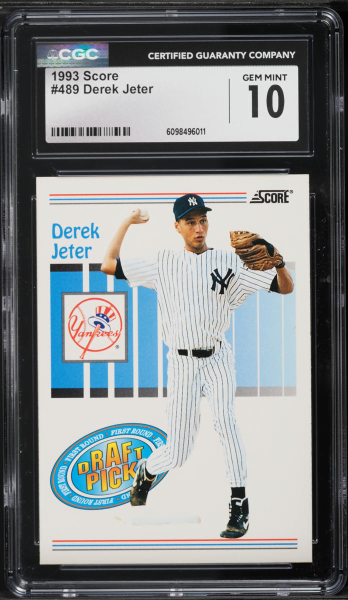 1993 Score Derek Jeter ROOKIE #489 CGC 10 GEM MINT