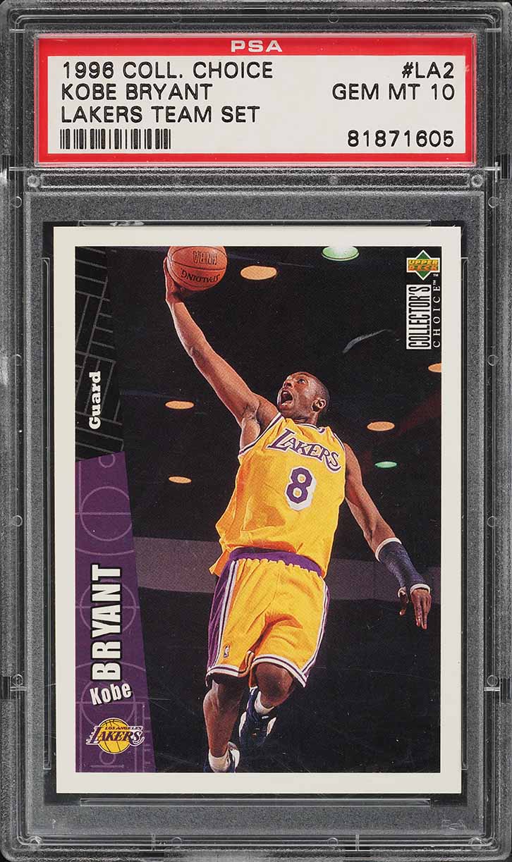1996 Collector's Choice Basketball Kobe Bryant ROOKIE #267 PSA 8