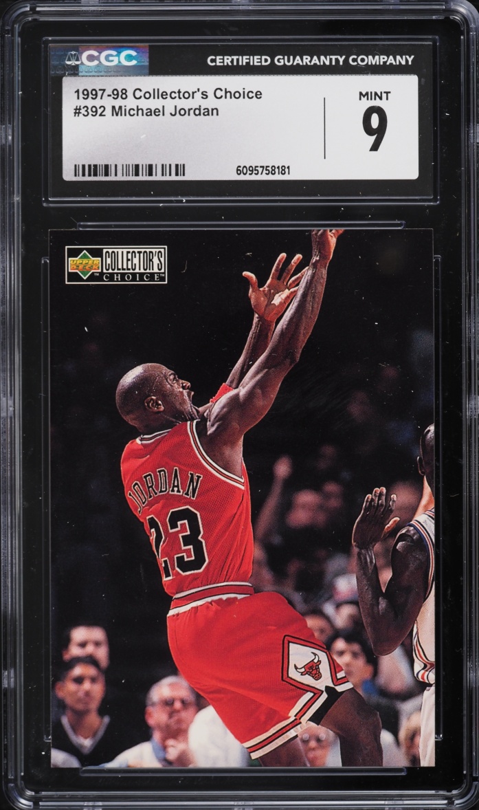 1997 Collector's Choice Basketball Michael Jordan #392 CGC 9 MINT